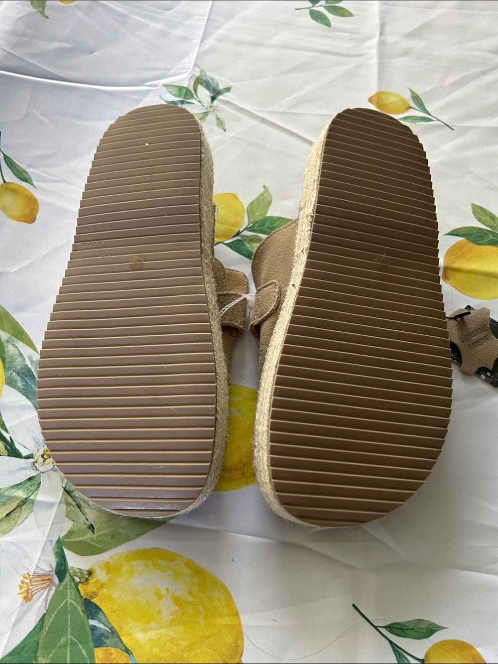 Haute Hippie size 8.5 Tan Suede Buckle Slip-On Mule - Picture 4 of 4